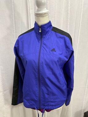adidas Men’s Royal Blue and Black Windbreaker Jacket